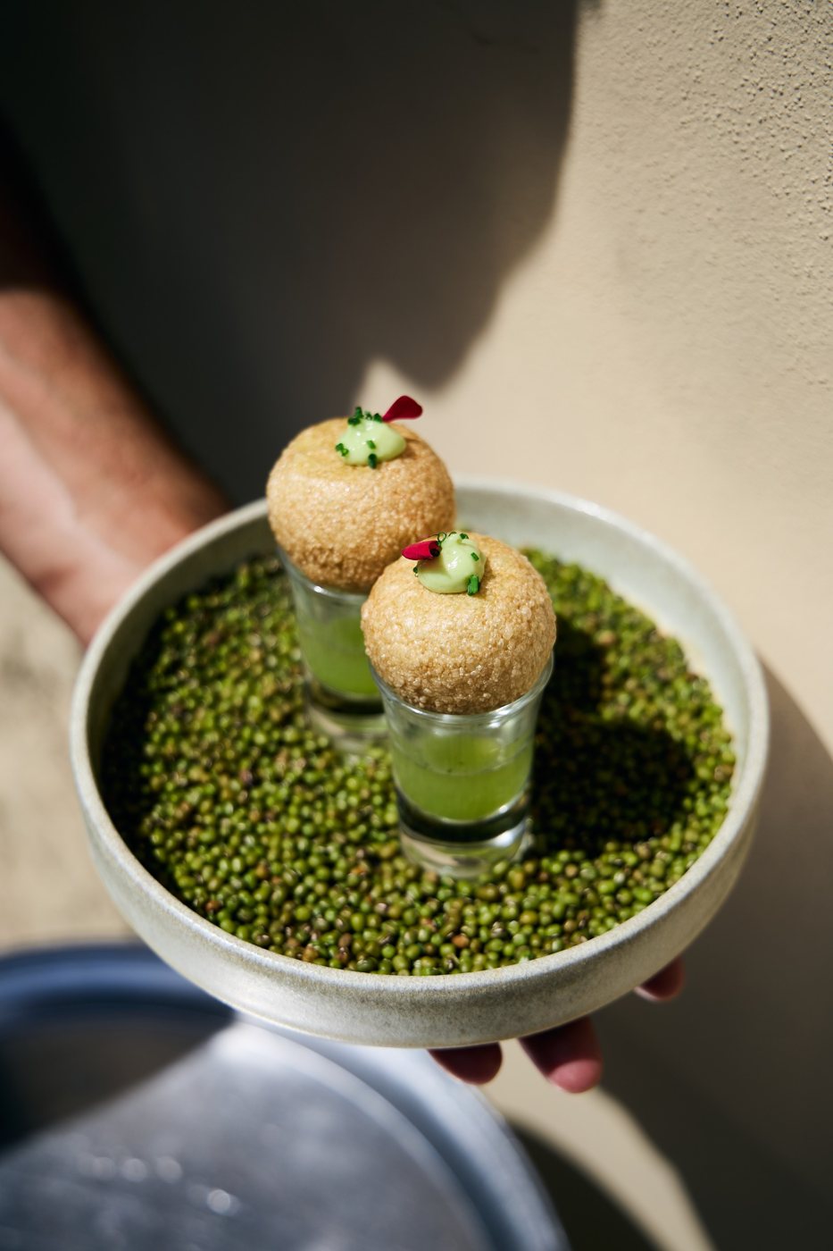 Red prawn panipuri
